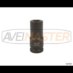 637051 CR-MO Dlhý rázový orech štvorhran 3/4"-17 mm 90mm