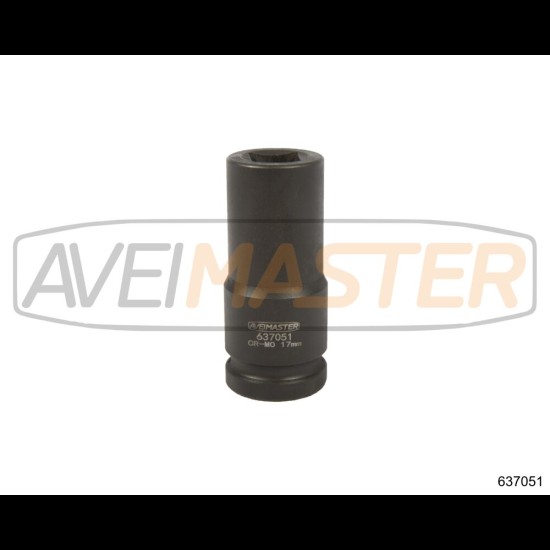 637051 CR-MO Dlhý rázový orech štvorhran 3/4"-17 mm 90mm
