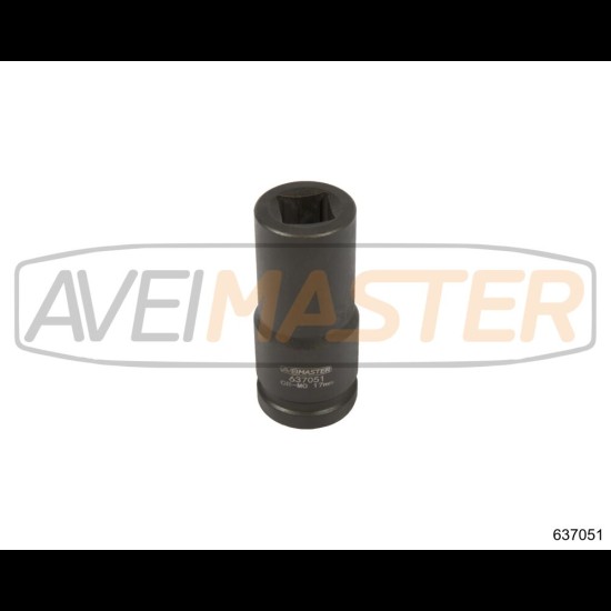 637051 CR-MO Dlhý rázový orech štvorhran 3/4"-17 mm 90mm