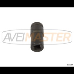 637051 CR-MO Dlhý rázový orech štvorhran 3/4"-17 mm 90mm