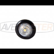 022180 LED Signalizačné svetlo biele 0,05A-12/24V 19mm kabel