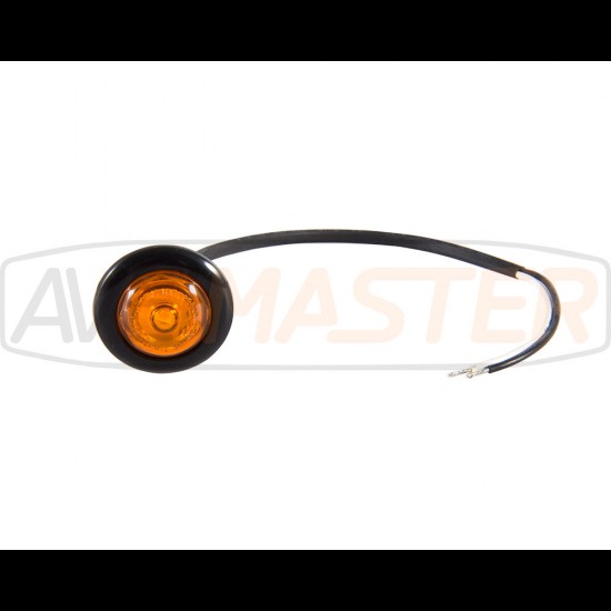 022182 LED Signalizačné svetlo oranžové 0,05A-12/24V 19mm kabel