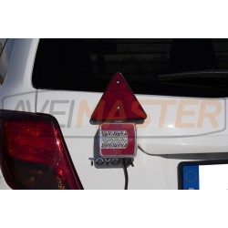 022635 LED Koncové združené svetlá káblové magnetické  zadne s trojuholníkom 9m 12/24V 