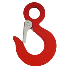 325823 Háčik so širokým očkom a poistkou G80 3150kg červený