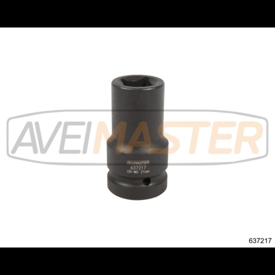 637217 CR-MO Dlhý rázový orech štvorhran 1"-21 mm 90mm
