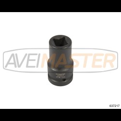 637217 CR-MO Dlhý rázový orech štvorhran 1"-21 mm 90mm