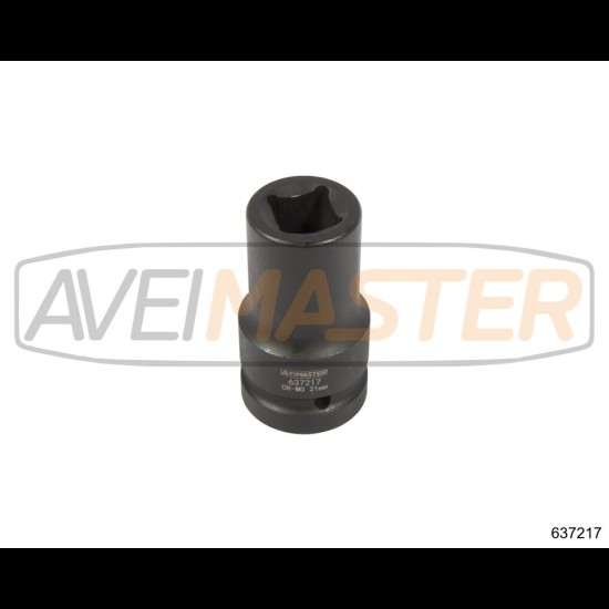 637217 CR-MO Dlhý rázový orech štvorhran 1"-21 mm 90mm