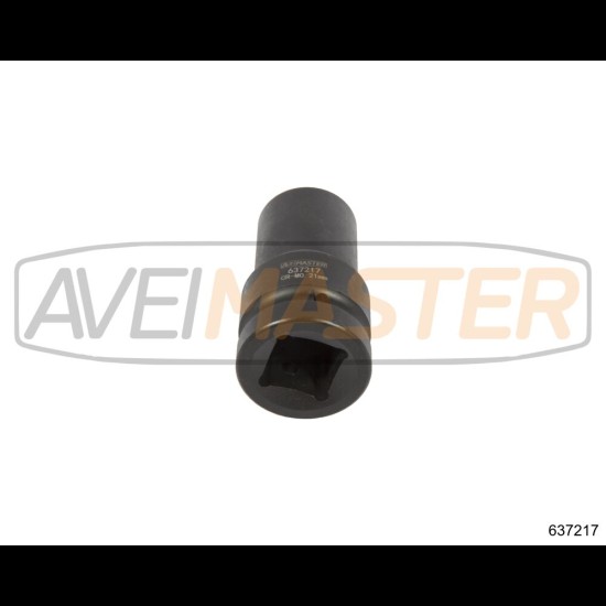 637217 CR-MO Dlhý rázový orech štvorhran 1"-21 mm 90mm