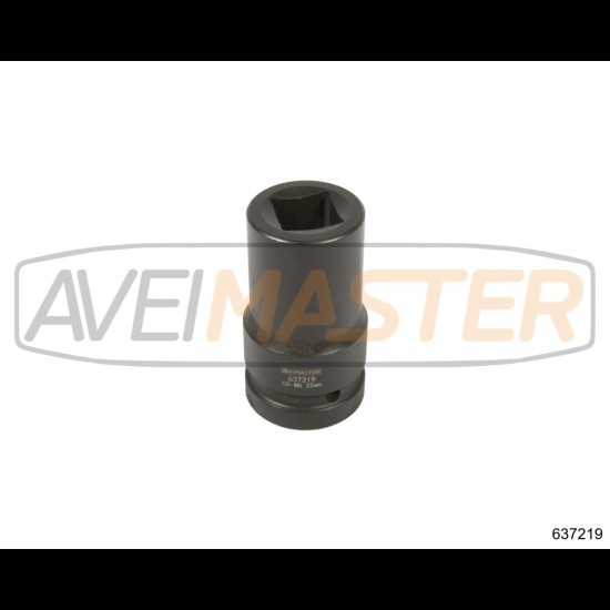 637219 CR-MO Dlhý rázový orech štvorhran 1"-22 mm 90mm