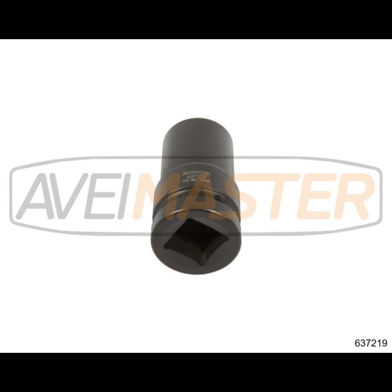 637219 CR-MO Dlhý rázový orech štvorhran 1"-22 mm 90mm