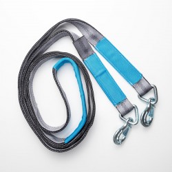 905T50 Ťažný popruh s krúžkom a hákmi 5 Ton 5 metrov 50mm 905T50 Ťažný popruh s krúžkom a hákmi 5 Ton 5 metrov 50mm