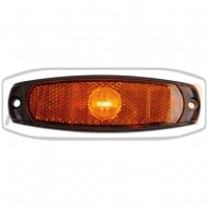 022120 LED požičné svetlo pre vodorovnú alebo zvislú montáž , oranžové 12/24 V