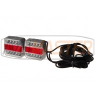 022600 LED Koncové združené svetlá káblové magnetické  zadne 7,5m 12/24V 