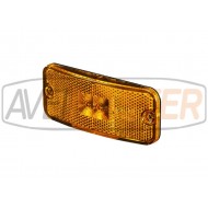 028011 LED požičné svetlo s podstavcom, oranžové 12/24 V 