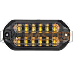 050875 Hliníkové LED stroboskopické vystražne svetlo dvojité slim oranžové 29W12/24V 050875 Hliníkové LED stroboskopické vystražne svetlo dvojité slim oranžové 29W12/24V