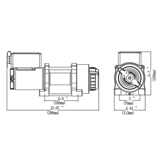 NOVAWIN NVT4500 Elektrický naviják 12V 2043KG - 342095