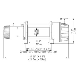 Elektrický naviják 12V 9091KG - 342340