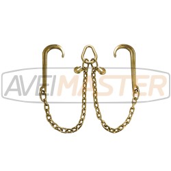 356800 Ťažný dvojpramenný reťazový záves s dvoma hákmi oko-háky. 3/8"x 75 cm BS-10T  356800 Ťažný dvojpramenný reťazový záves s dvoma hákmi oko-háky. 3/8"x 75 cm BS-10T