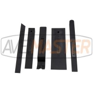 404200 Plastové klíny na čalunenia a otvorenie vozidla čierne (5ks)