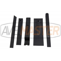 404200 Plastové klíny na čalunenia a otvorenie vozidla čierne (5ks)