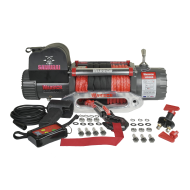 145VA12  Samurai V2 Elektrický naviják Armortek syntetické lano 12V 25m x11mm 6577kg