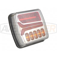 027651 LED Chrómové Združené zadné svetlo s dynamickými smerovkami 12 / 24V