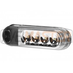 Vnútro strechy lampa 6W White LED w / int 12/24 ÁNO 3171 028 150