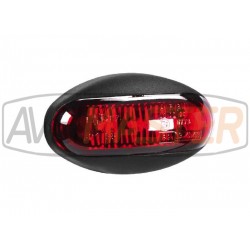 Farolim vrátane w / základne červená a LED SIM 3168.0105200 12/24 028 350