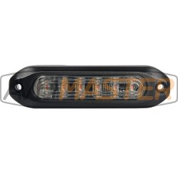 Ľad Strobe Alu Ultra Slim Red 6W 12-24 E9 R65 110x29x10 Ľad Strobe Alu Ultra Slim Red 6W 12-24 E9 R65 110x29x10