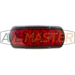 LED Strobe Red 8W 12-24 E9 + R65 138x58x20 c / 1,5 Mt kábel