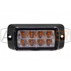 Ľad Strobe Hliník biela 8x3W 12-24V E9 98x46x28 Ľad Strobe Hliník biela 8x3W 12-24V E9 98x46x28