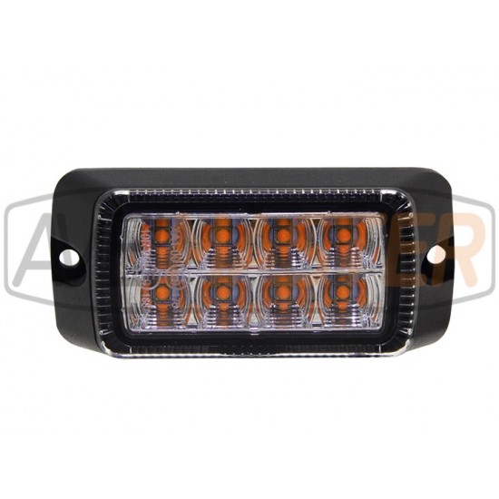 Ľad Strobe Hliník biela 8x3W 12-24V E9 98x46x28