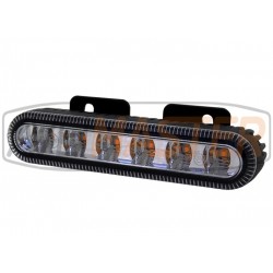 Ľad Strobe Hliník biela 6x3W 12-24V E9 142x30x35 Ľad Strobe Hliník biela 6x3W 12-24V E9 142x30x35