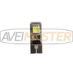 LED lampa T10 CANBUS 2SMD / 5050 12 biela