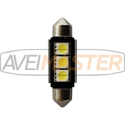 LED svietidlo 36 mm rúrková 3SMD / 5050 12 biely