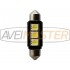 LED svietidlo 36 mm rúrková 3SMD / 5050 12 biely