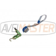 060135 Upínaci poprruh, Dvojdielne prevedenie s račňou a "J"  a krátkym koncovým popruhom.3t 35mm 2mt 060135 Upínaci poprruh, Dvojdielne prevedenie s račňou a "J"  a krátkym koncovým popruhom.3t 35mm 2mt