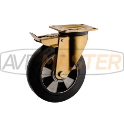 Elastické kolo Girat. ALU w / brzda B-125x50-166 135x110 200 lbs Elastické kolo Girat. ALU w / brzda B-125x50-166 135x110 200 lbs