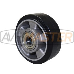 Black Elastické koleso ALU 125x50x20-60 Bearing 6204-250 lbs Black Elastické koleso ALU 125x50x20-60 Bearing 6204-250 lbs