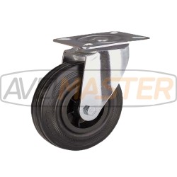 Čierna guma kolo 200x50 Giratoria Alt 240 135x105 210 lbs Čierna guma kolo 200x50 Giratoria Alt 240 135x105 210 lbs