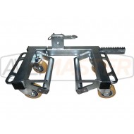 080051 Rack car with 4 wheels swivel Left