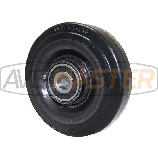 Elastic Rubber Wheel Metal centrum 160x50x20-60 6304 350Kgs