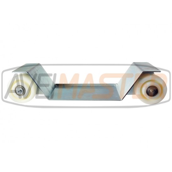 Car Metallic Zinc w / 4 pevné kolesá nylon w / príves - 080 200