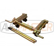 Adjustable Galvanized car w / 4 fixed wheels w / trailer 080 220