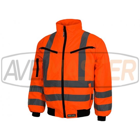 Parka reflektor Oranžová / Modrá C3720 - Veľkosť S - 171160