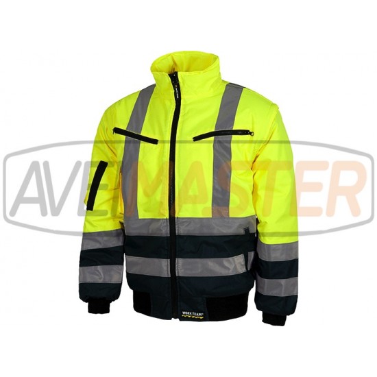 Parka reflektor modrá / Yellow C3730 - veľkosť 4XL