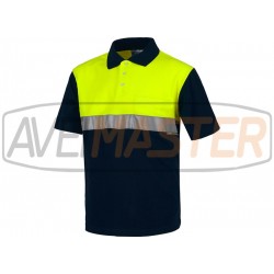 Polo m / short reflektor modrá / žltá Cotton C3841-L-171315