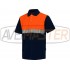 Polo m / short reflektor modrá / oranžová, Cotton C3841-S-171341