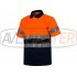 Polo m / short reflektor modrá / oranžová, polyester C3860-XL-171346