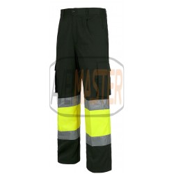 Nohavice reflektorové Dark Green / Yellow C4018 - Tam 52-171396